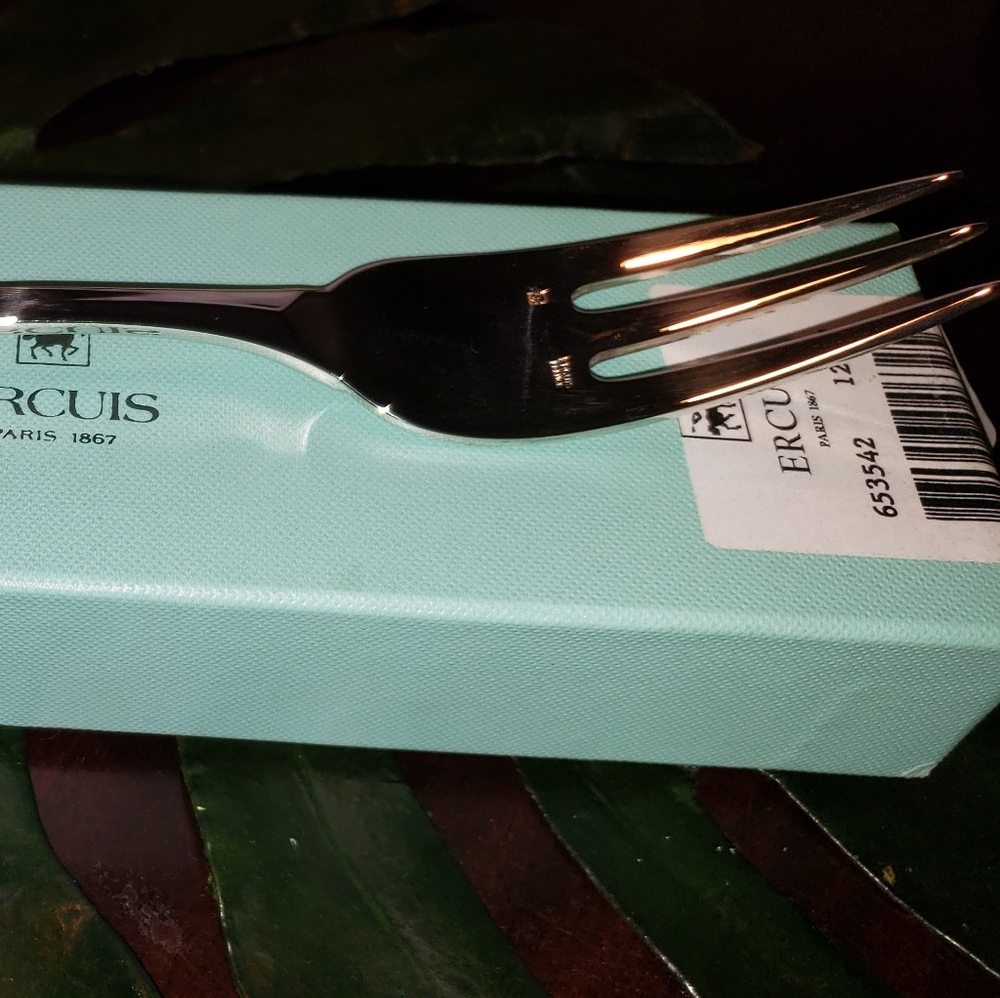 Ercuis Citeaux Silver-plated Serving Fork